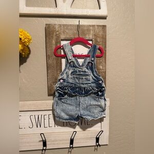 Vintage acid wash happy kids shortall